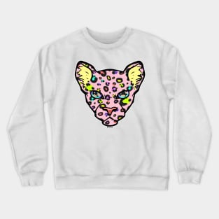 90s Rainbow Leopard Crewneck Sweatshirt